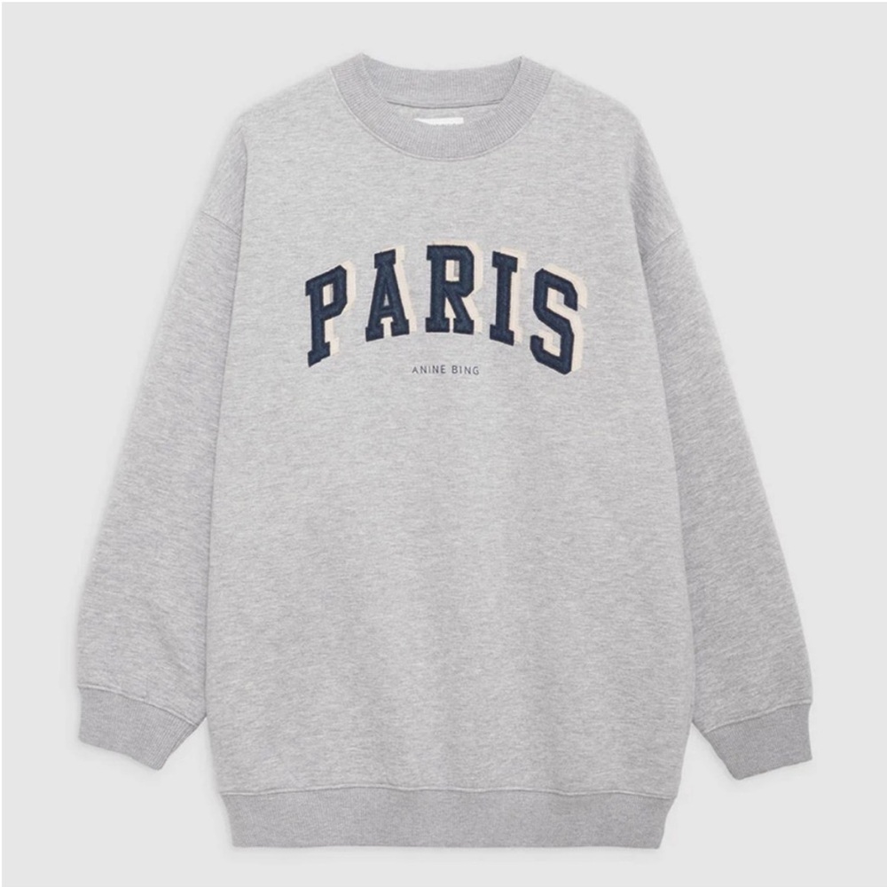 💙Anine Bing Paris Tyler Sweatshirt  Gray Small💙